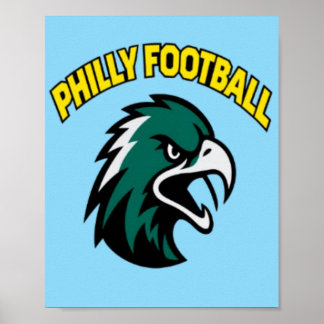 Philadelphia Voetbal Adelaar Mascotte Sportkleding Poster