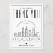 Philadelphia Wedding | Bedankt voor komst! Briefka Briefkaart (Voorkant)