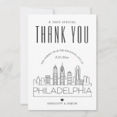 Philadelphia Wedding | Hartelijk dank + Fotokaart Kaart (Voorkant)
