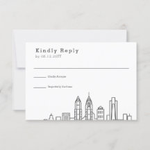 Philadelphia Wedding | Stijlvolle Skyline RSVP