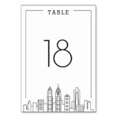 Philadelphia Wedding | Tabelnummer Kaart (Achterkant)