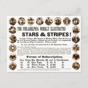 Philadelphia Weekly 1918 Stars & Stripes Newspaper Briefkaart