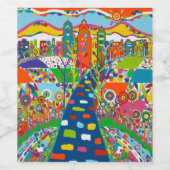 Philadelphia Wijn of Mousserende Wijn Flesetiket Etiket (Enkel label)