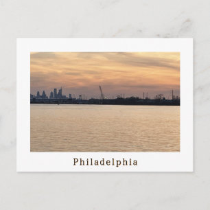 Philadelphia Zonsondergang Foto Ansichtkaart Briefkaart