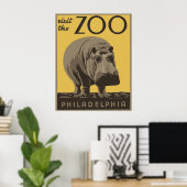 Philadelphia Zoo Poster (Thuiskantoor)