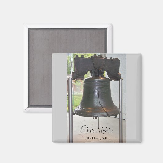 Philadelphia's Great Bell Square Magnet (Voorkant / Achterkant)