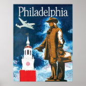 Philadephia, monument en toren poster (Voorkant)