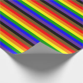 Philadephia Regenboog Pride Vlag Horizontaal Cadeaupapier (Hoek)