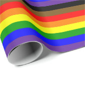 Philadephia Regenboog Pride Vlag Horizontaal Cadeaupapier (Rol Hoek)