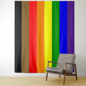 Philadephia Regenboog Pride Vlag Horizontaal Wandkleed (In situ)