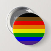 Philadephia Regenboog Pride Vlag Ronde Button 7,6 Cm (Voorkant /achterkant)