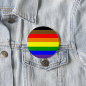 Philadephia Regenboog Pride Vlag Ronde Button 7,6 Cm (In situ)