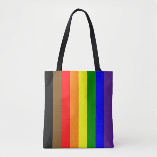 Philadephia Regenboog Pride Vlag Tote Bag (Voorkant)