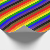 Philadephia Regenboog Pride Vlag Verticaal Cadeaupapier (Hoek)