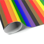 Philadephia Regenboog Pride Vlag Verticaal Cadeaupapier (Rol Hoek)