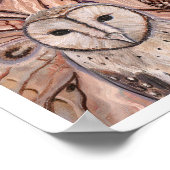 Philantha fee met uil van Renee Lavoie Poster (Hoek)