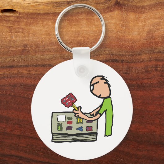 Philately Stamp Collecting Sleutelhanger (Voorkant)