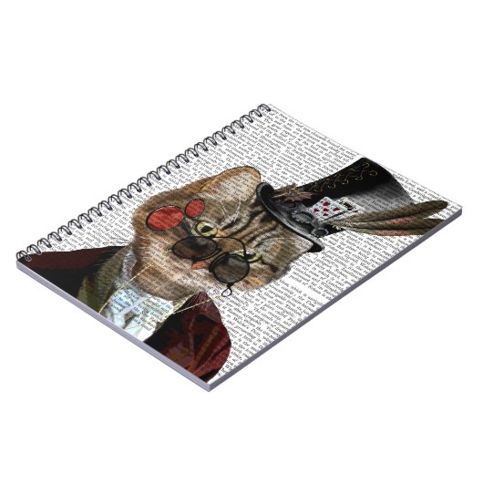 Phileas Feline Steampunk Cat & Top Hat 2 Notitieboek (Linkerzijde)
