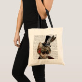 Phileas Feline Steampunk Cat & Top Hat 2 Tote Bag (Voorkant (product))
