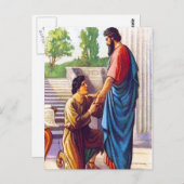 Philemon 17-22 ontvangt hem zoals jij mij zou doen briefkaart (Voorkant / Achterkant)