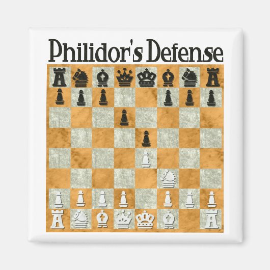 Philidor's Defence Magneet (Voorkant)