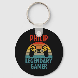 Philip Cadeau Naam Persoonlijke Grappige Gaming Ge Sleutelhanger