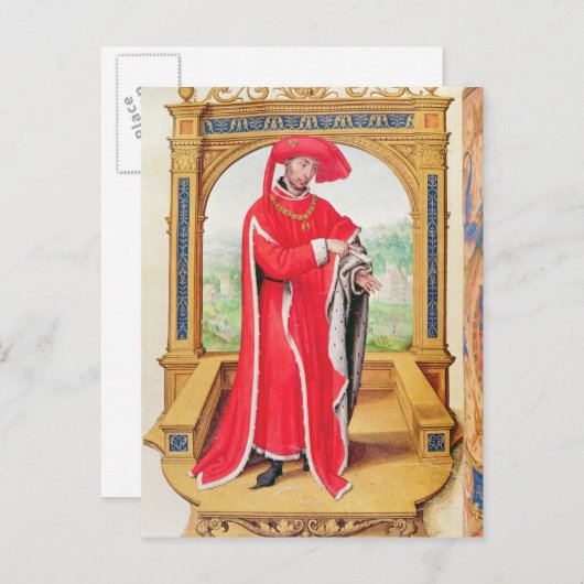 Philip de Goede Hertog van Bourgogne Briefkaart (Voorkant / Achterkant)