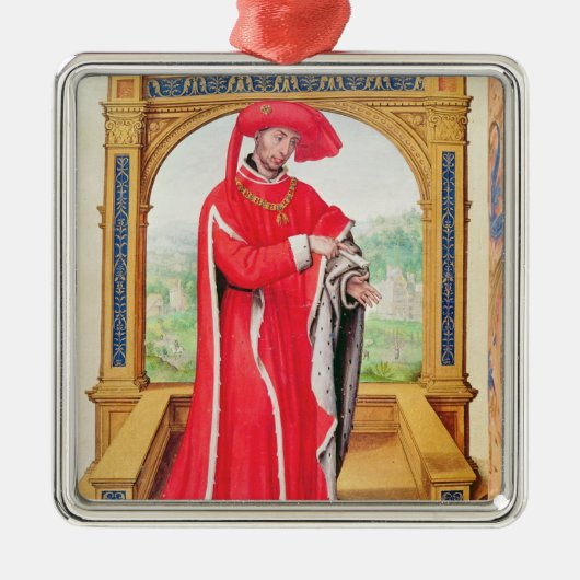 Philip de Goede Hertog van Bourgogne Metalen Ornament (Voorkant)