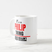 Philip ding dat je niet zou begrijpen koffiemok (Voorkant links)