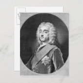 Philip Dormer Stanhope, gegraveerd door John Simon Briefkaart (Voorkant / Achterkant)