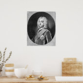 Philip Dormer Stanhope, gegraveerd door John Simon Poster (Keuken)