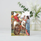 philip en het man in een briefkaart met een klokke (Staand voorkant)