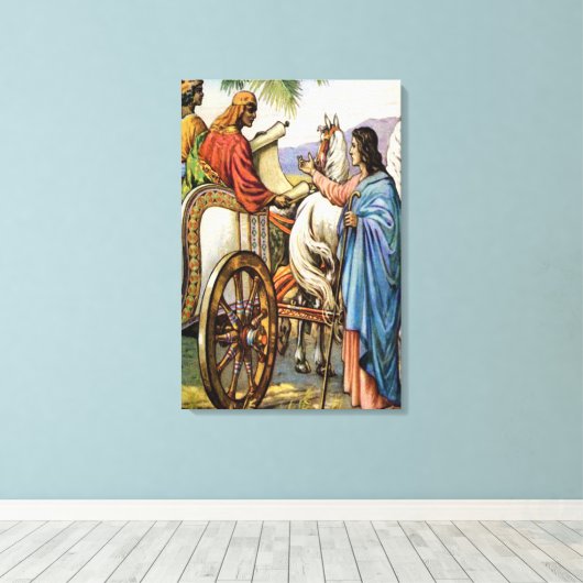 philip en het man in een wagen verpakt canvas (Insitu (Houten vloer))