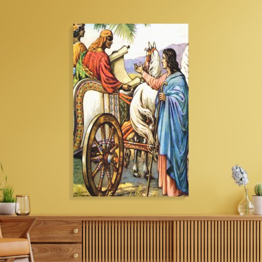 philip en het man in een wagen verpakt canvas (Insitu (Woonkamer))