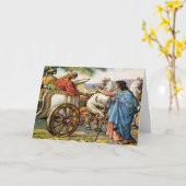 philip en het man in een Wenskaart met een klokken Kaart (Gele Bloem)