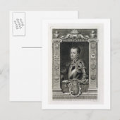 Philip II (1527-98) King of Spain from 1556, engra Briefkaart (Voorkant / Achterkant)