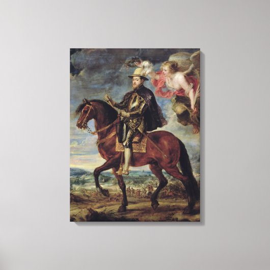 Philip II Crowned by Victory, 1628 Canvas Afdruk (Voorkant)