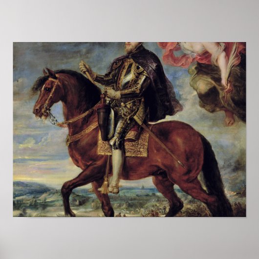 Philip II Crowned by Victory, 1628 Poster (Voorkant)