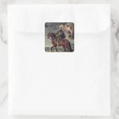 Philip II Crowned by Victory, 1628 Vierkante Sticker (Tas)