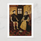 Philip II en Mary I, 1558 Briefkaart (Voorkant)