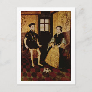 Philip II en Mary I, 1558 Briefkaart