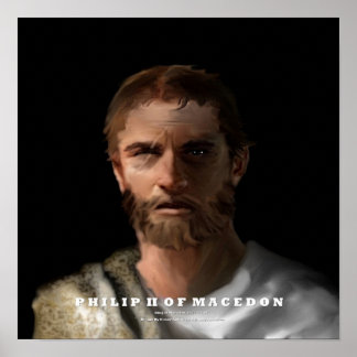Philip II van Macedonië-poster Poster