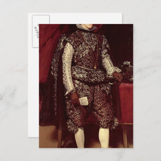 Philip IV van Spanje in Brown en Silver Briefkaart (Voorkant / Achterkant)