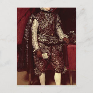 Philip IV van Spanje in Brown en Silver Briefkaart