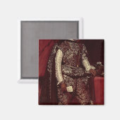 Philip IV van Spanje in Brown en Silver Magneet (Voorkant / Achterkant)