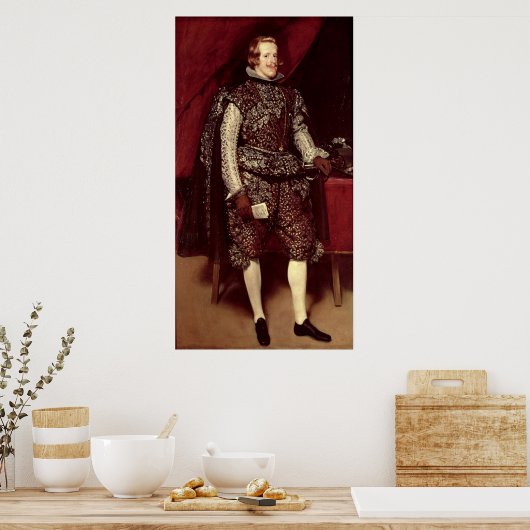 Philip IV van Spanje in Brown en Silver Poster (Keuken)