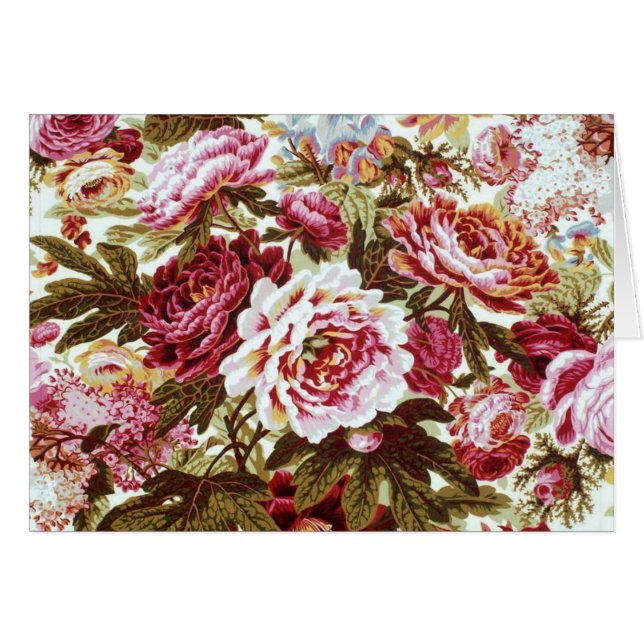 Philip Jacobs Fabric Floral Burst Card (Voorkant Horizontaal)