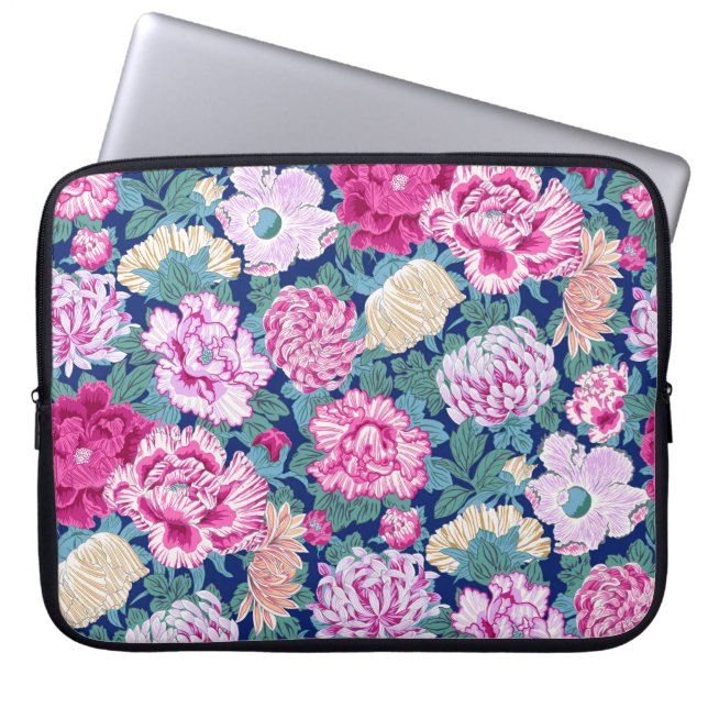 Philip Jacobs Fabric Hokusai Design Laptop Sleeve (Voorkant)