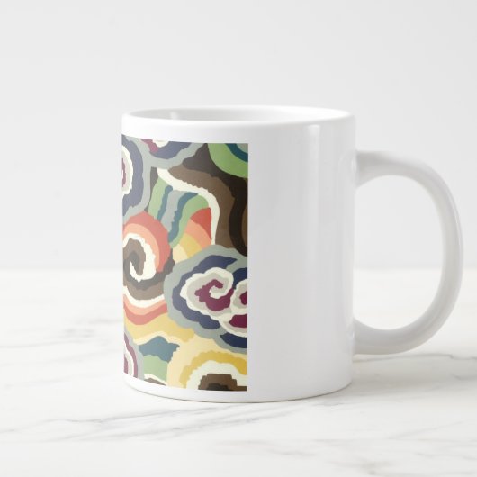 Philip Jacobs Fabric, Tibetan Cloud Scroll Mok. Grote Koffiekop (Rechts)