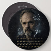 Philip K. Dick Ronde Button 6,0 Cm (Voorkant /achterkant)